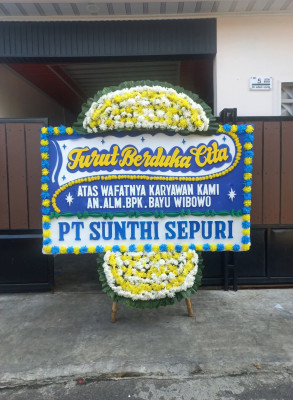 Papan Bunga Duka di Slawi